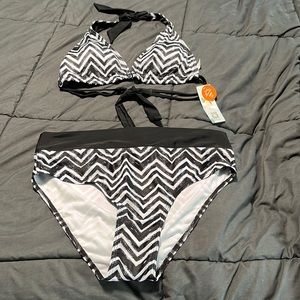 New with tags two piece bathing suit size XL